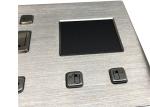 Customized Layout Industrial Metal Keyboard Brushed SS For Kiosk