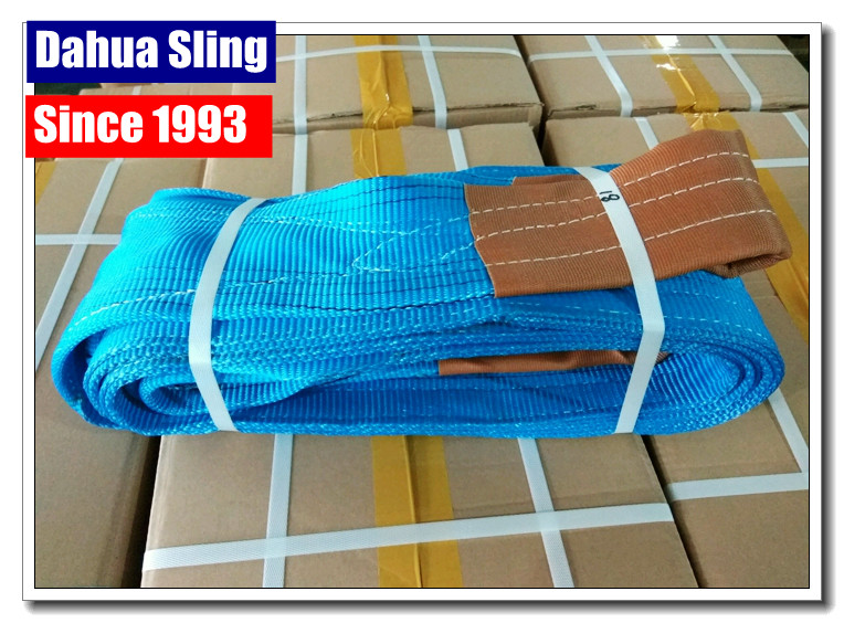 LOGO Printable Polyester Lifting Slings For Construction WLL 8000kg