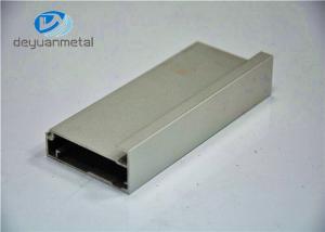 Wholesale Silver Anodized Aluminium Extrusion Profile For Aluminium Cabinet Decoration , 6063-T5 from china suppliers