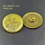Metal Three-Piece Gold Hoop Ring Badge Craft Set The Ultimate Ornaments