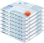 8 PACK VACUUM STORAGE BAGS WITH ELECTRIC AIR PUMP，2 JUMBO,2 LARGE,2 MIDIUM,2