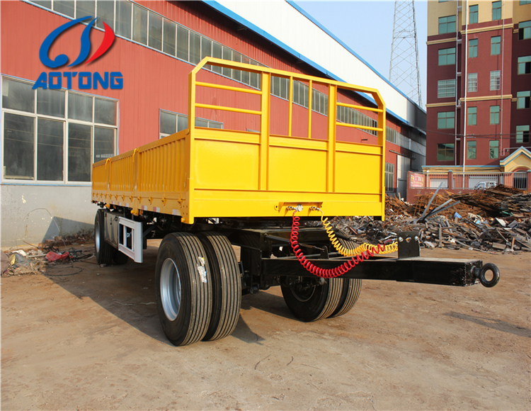 Drawbar Turntable Full Type Trailer with 50T Max Payload and Optional Logo Printing
