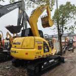 Original Used Mini Excavator Komatsu PC70-8 Used Hydraulic Excavator 48.5KW