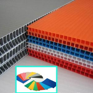 China 2440x1220mm 4x8 3mm 5mm PP Hollow Sheet , Corrugated Plastic Sheet on sale