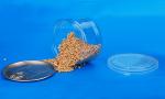 Empty 310ml Round Plastic Jars For Pistachios / Candy / Nuts