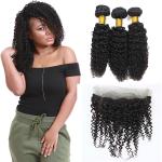 Raw 360 Lace Frontal Closure Ear To Ear 3 Bundles Jerry Wave Natural Looking