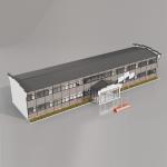 50/75/100mm Wave Sandwich Panel Quick Assembly Prefabricated House for Modern