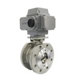High Temperature PTFE Sealed V-Notch Proportional Electric Ball Valve