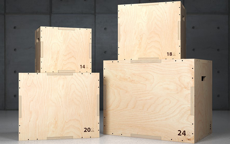 3-IN-1 SIZES gymnastics crossfit workout titan fitness jump wooden plyometric box