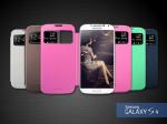 S4 S view window PU flip cover