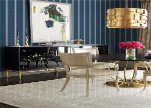 Wholesale Striped Pattern American Style Wallpaper Waterproof For Living Room , SGS CE Listed from china suppliers