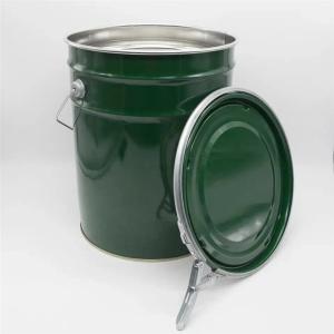Wholesale UN Rated 5 Gallon Steel Paint Bucket With Lever Lock Ring Lids from china suppliers