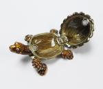 Turtle animal wholesale baby turtle trinket boxes Turtle Enameled Trinket Boxes