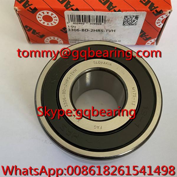 Slovakia Origin FAG 3306-BD-2HRS-TVH Nylon Cage Double Row Angular Contact Ball