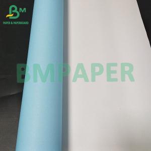 China 36” 24”  Wood Pulp Copy Paper Single Side Blue Engineering Bond Paper 80g on sale