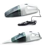 White Black Handheld Car Vacuum Cleaner 0.8kgs With Washable Filter 12v Dc