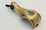 Antique Brass Plating Coffin Hardware , Coffin Casket Handles With Steel Back