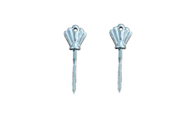 Silver Painting Coffin Screw Plastic And Metal Casket Components For Casket