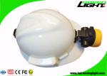 IP68 Waterproof Miners Cap Lamps Cordless 5000lux Brightness Small Size PC