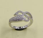 Sparkling 925 Silver Heart Shaped CZ Rings A Touch Of Brilliance Sterling Silver