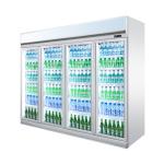 Supermarket Equipment Air Cooling Display Glass Door Cooler Fridge Refrigerator