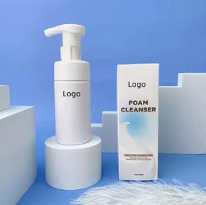 Wholesale Foaming Face Wash Private Label Turmeric Vitamin C Aloe Vera Amino Acid Facial Cleanser With Brush Whitening Face Cleanser from china suppliers