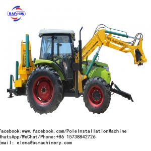 Wholesale Teardrop Flag Outdoor Pole Erection Machine Tractor Shovel Drilling With Crane from china suppliers