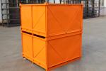 Foldable Galvanized 2.0mm Thickness 48KG Metal Pallet Cages