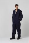 2 Way Brass Zipper Fire Retardant Workwear , 350gsm Flame Proof Overalls