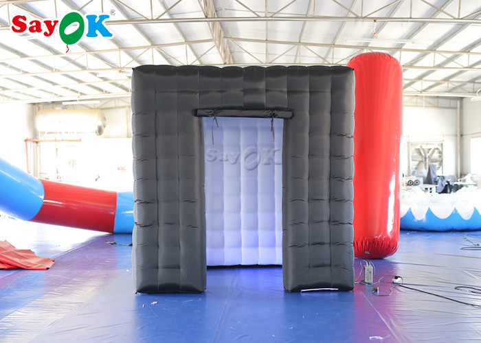 Event Booth Displays Durable Inflatable Cube Photo Booth With Air Blower Size 2.5*2.5*2.5m