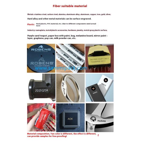 Low Maintenance Fiber Laser Engraver for Metal Parts Spot Size, QR Code/Barcode Support