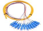 Yellow SM Pigtail Fiber Optic Cable G652D Simplex 0.9 / 2.0mm LSZH For CATV