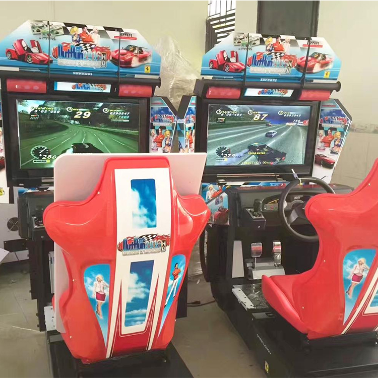 Earn money 32LCD HD Screen Super Outrun Car Racing Games Simulator Driving Video Game Machine