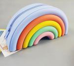 Rainbow Pop Shoulder Purse Fidget Toys Bag Sensory Silicone Rainbow Clouds