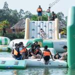 Inflatable Water Park With 100 Capacity For Lake Or Sea