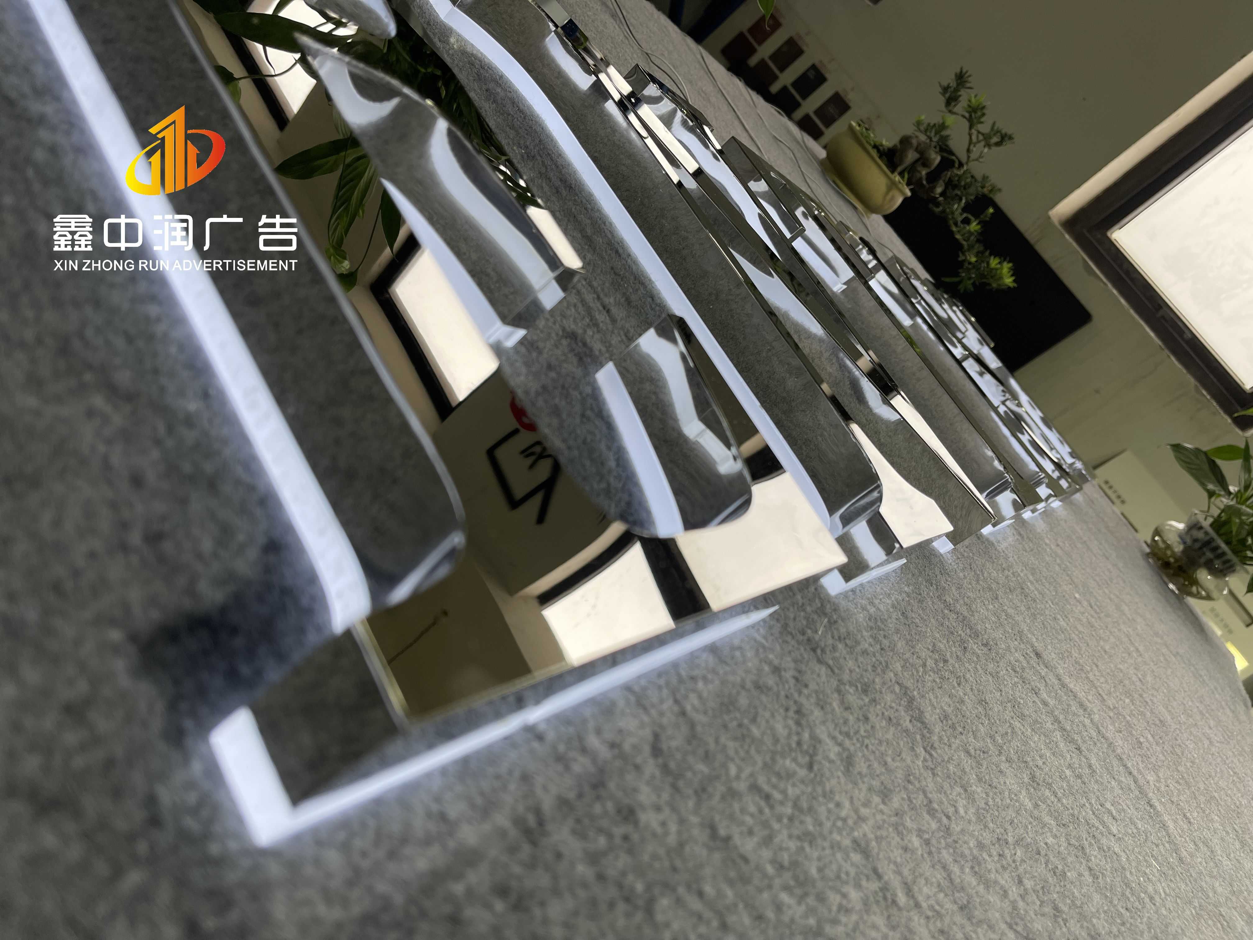 Factory supplier custom silver mirror 3D backlit Led lettering signs