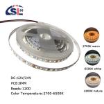 CCT High Brightness 8mm 120LEDs 3000K-6500K Dual Color SMD2835 LED Strip Light