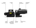 G33 3x Magnifier Tactical Holographic Sight 558 Hunting Red Dot Sight W/QD Mount
