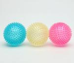 Safety Unbreakable Squeaky Spike Ball Toys / High Strength TPR Jumping Ball