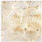 110-220V Antique Farmhouse Brass Crystal Chandelier Vintage Style With