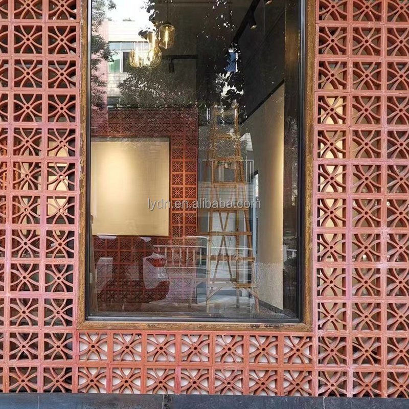 800 Centigrade Heat Insulation Hollow Perforated Clay Bricks for Garden Wall Decorative Construction