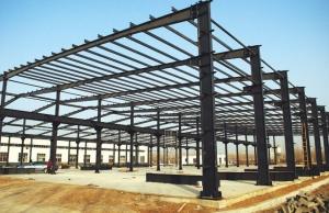Wholesale Q345 / Q235B Prefabricated Steel Frame Buildings Pre Cut Environment Friendly from china suppliers