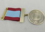 York Reward Round Custom Medal Awards , Brass Stamped With Enamel