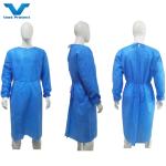 Waterproof Anti Static SMS Non Woven Fabric Isolation Gown For Adult AAMI Level