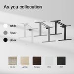 10% Duty Cycle Height Adjustable Standing Workstation for Home Office Stainless