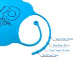 Adjustable Snaps Portable Easy Clean Crumb Catcher Silicone Feeding Drool bib