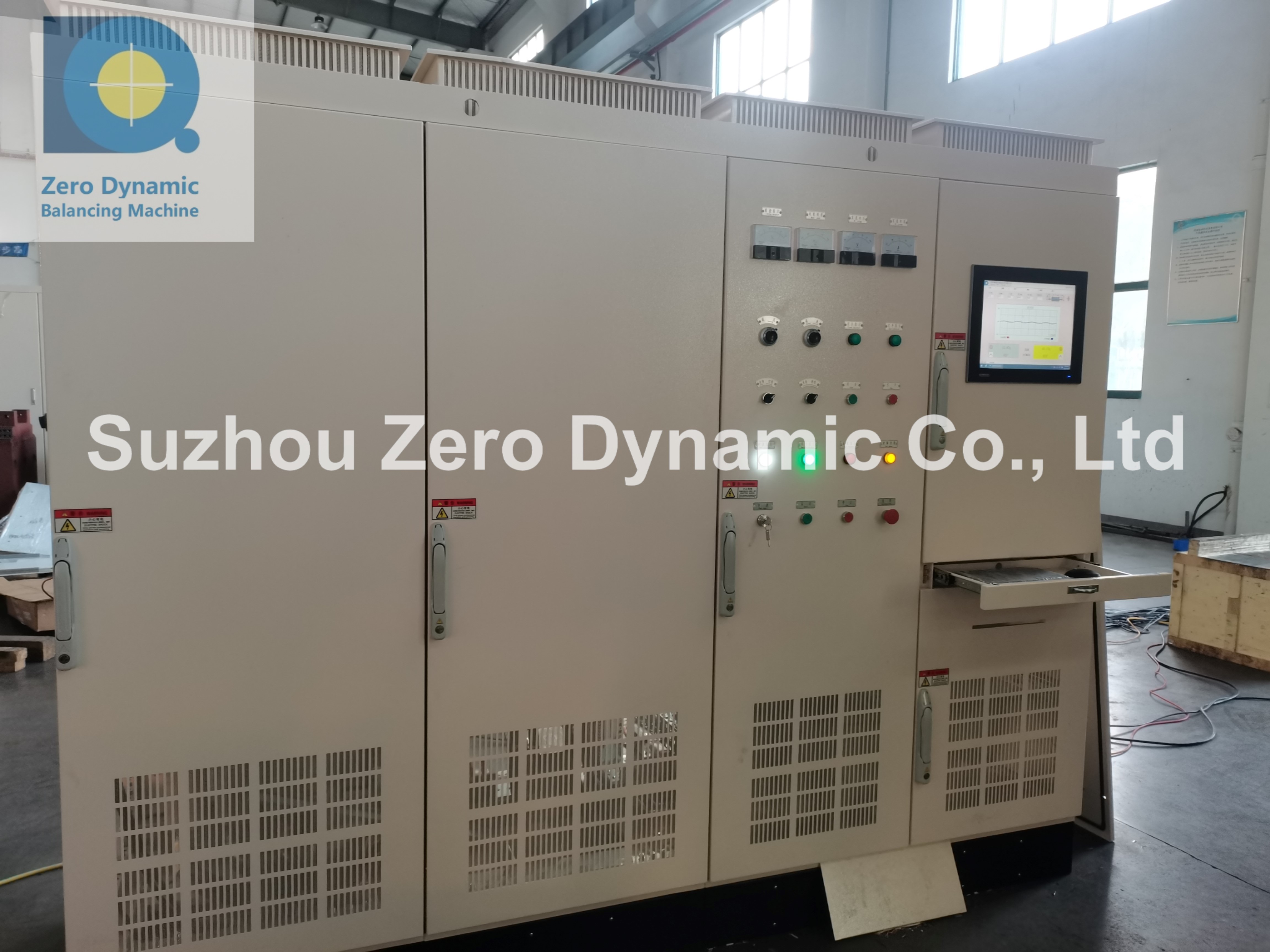 20 Ton Wind Turbine Rotor Balancing Machine , Hydro Generator Rotor Dynamic Balancer
