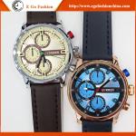 E Go Fashion 8170 Stainless Steel Caseback Watch Sports Watch Retro Leather