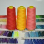Colourful 100 Spun Polyester Sewing Thread 40 / 2 Low Shrinkage AAA Grade