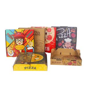 Wholesale Custom Mini Hard Rigid Carton Paper Pizza Box UV Coating from china suppliers